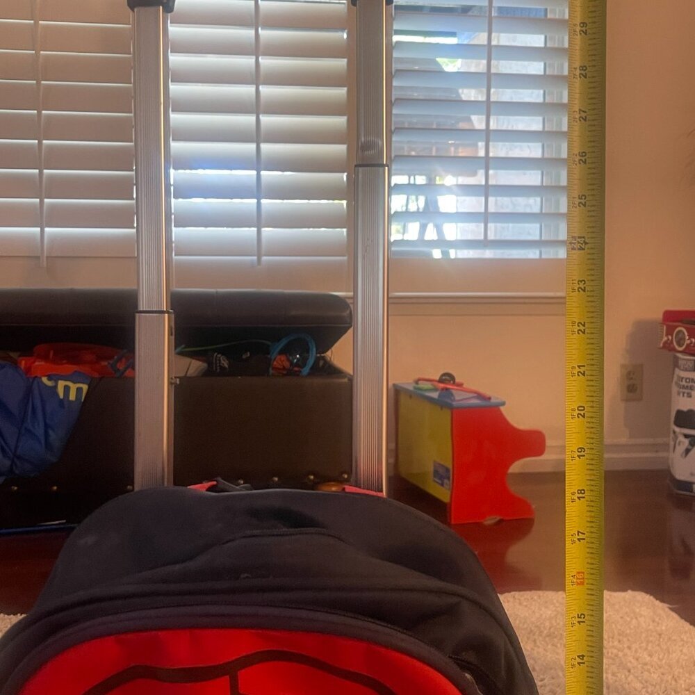 Spider-Man Rolling Backpack Kids Stair Climber Wheels - Picture 7 of 12